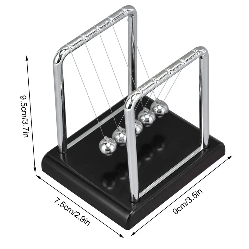 Newton's Cradle Balance Balls Kinetic Motion Desktop Toy_voghion.com