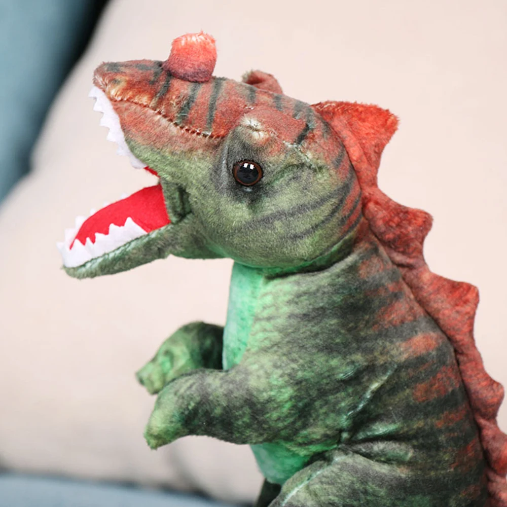 8 inch L T-Rex Dinosaur Toy Green Birthday Supplies Party Garden Decor Photo Prop Jurassic Theme Decoration for Kids & Adults