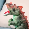 8 inch L T-Rex Dinosaur Toy Green Birthday Supplies Party Garden Decor Photo Prop Jurassic Theme Decoration for Kids & Adults