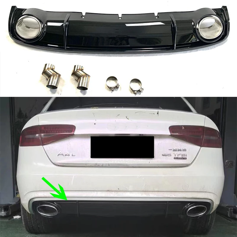 Audi A4 B8 Alerón Trasero Para Audi A3/A4/A6 - ABS Negro Brillante Audi A4 B9