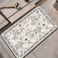Luxury Bathroom Rug Bath Mat Anti Slip Shower Foot Mats Super Absorbent Quick Dry Floor Mat Toilet Carpet Doormat Washable