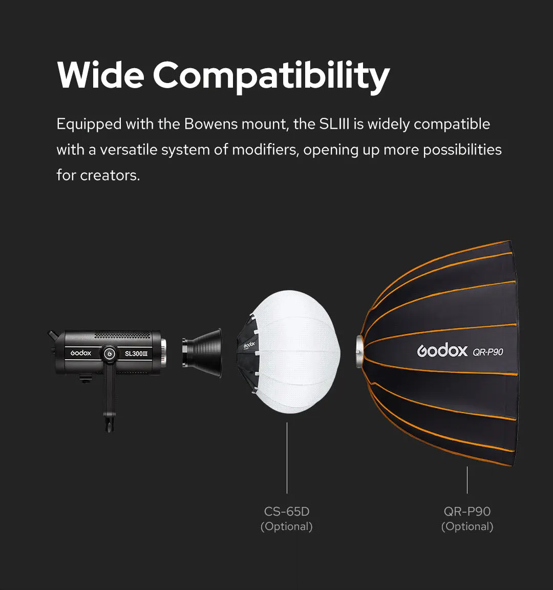SL150III SL150IIIBi SL150III Bi LED Video Light 160W 2800-6500K Bi-Color Bowens