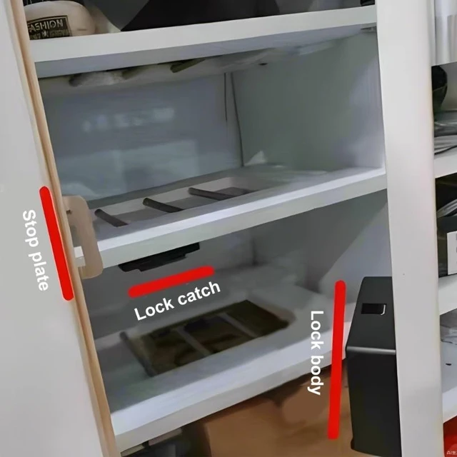 Keyless Entry Fingerprint Recognition Lock For Secure Drawer Home Office Storage 2