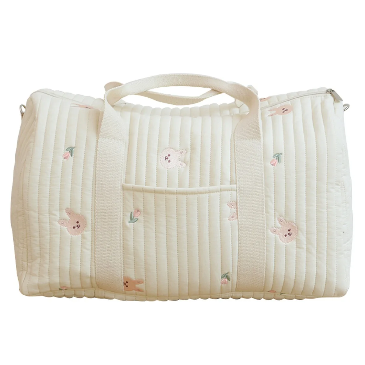 Embroidered Large Capacity Fashion Mommy Handbag - Multi-functional & Lightweight