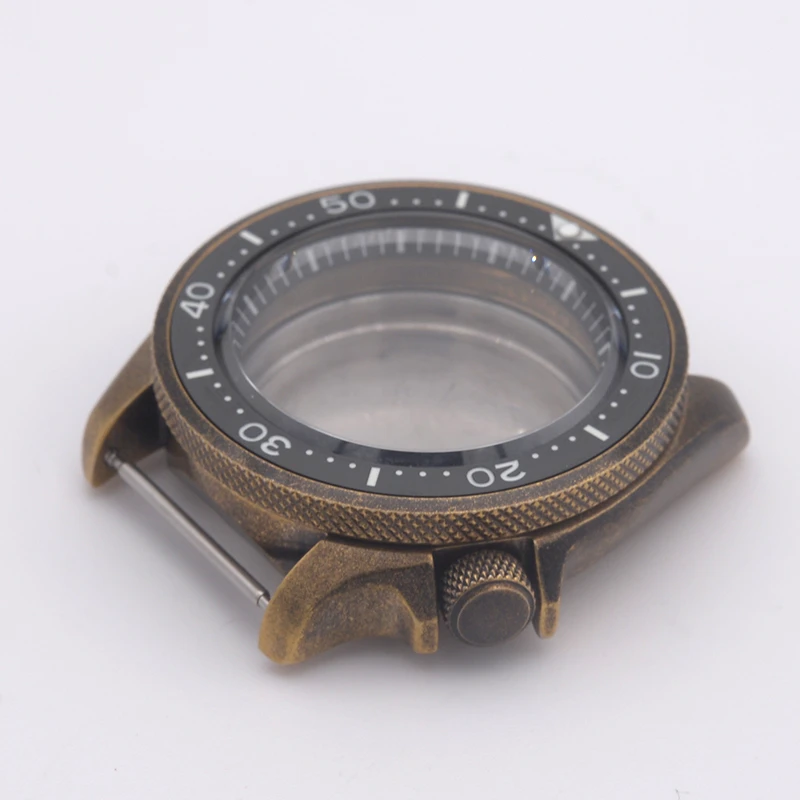 Bronze Watch Case Sapphire | Seiko Skx007 Bronze Case | Broken Bronze Watch  Case - Case - Aliexpress