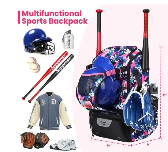 43L Men Backpack Shoulder Bag Outdoor Squash Equipment Training Storage Bag Youth Adult Men and Women