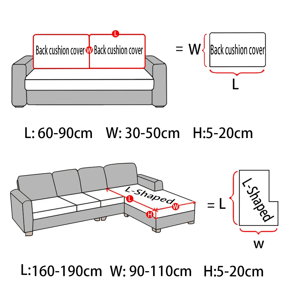 PU Leather Waterproof Sofa Seat Covers Pure Colour Sofa Cushion Slipcovers Protector for Living Room Office Sofa Cover Removable 4