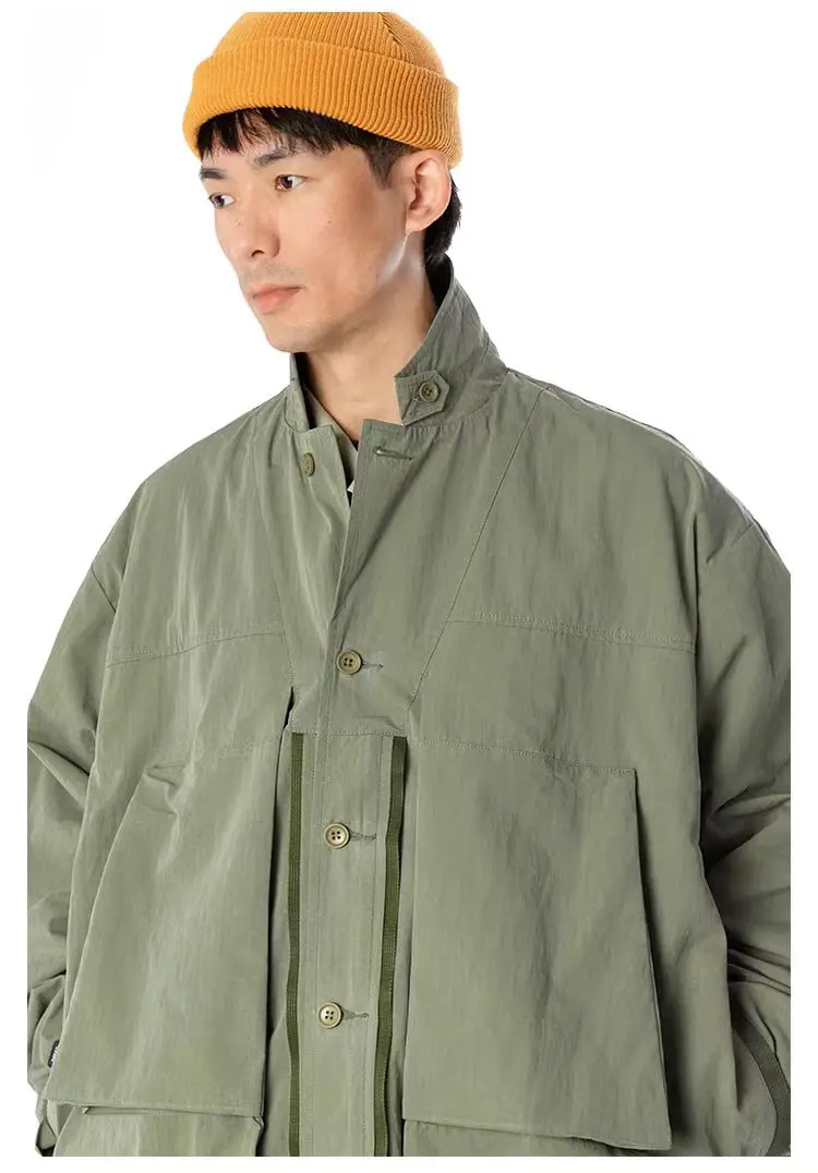 TMCAZ deformation layer multipocket jacket loose silhouette large front pockets light vintage effect gorpcore urban outdoor