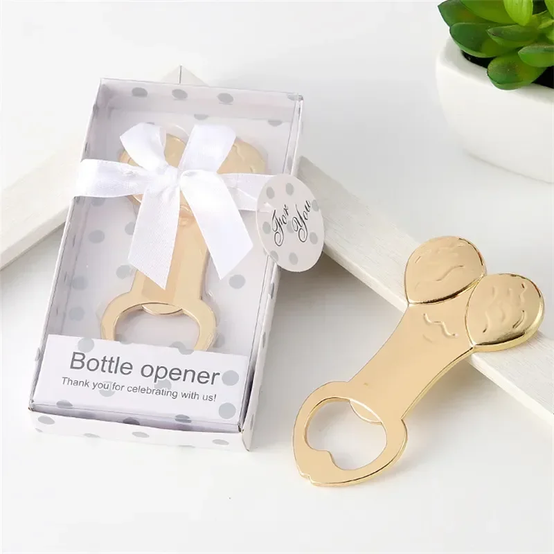 AlloyFunnyPenisBeerOpenerBridalShowerWeddingDrinkLidRemover