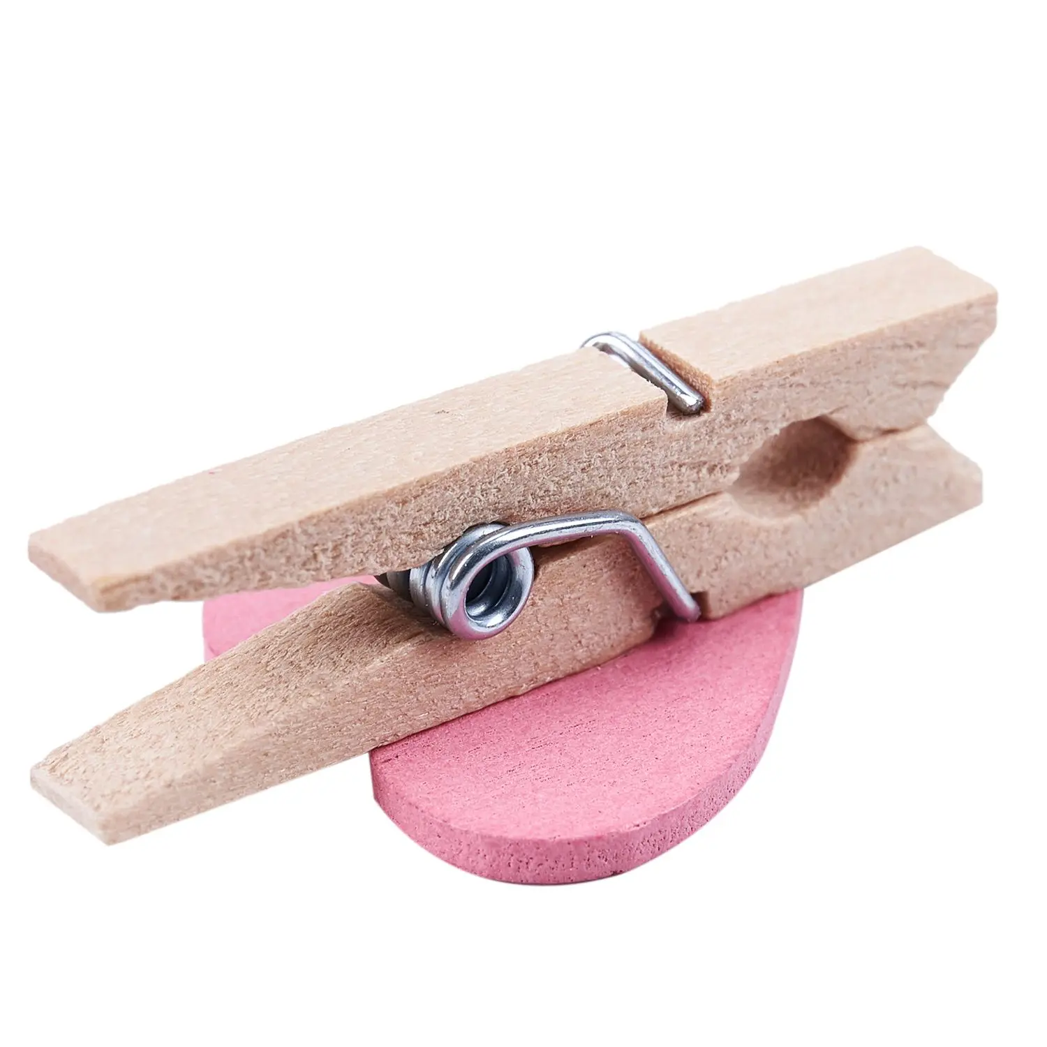 Mini Love Heart Shape Wooden Clips Message Photo Holder Album Card Paper Pegs 20 Pcs wooden clips