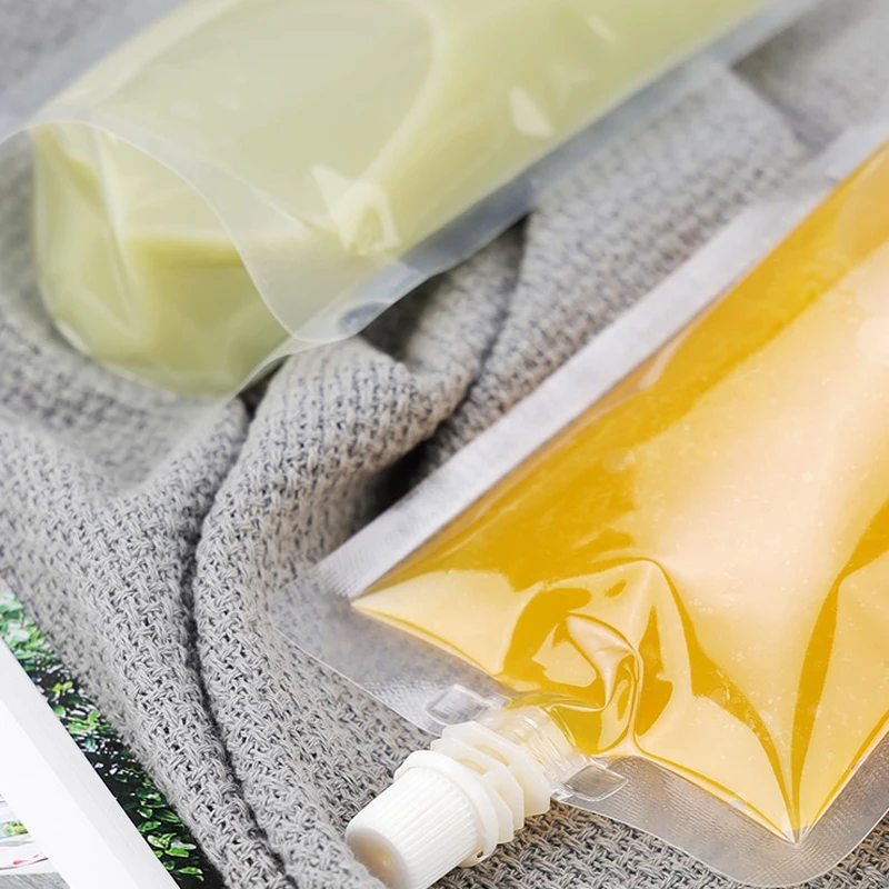 Sacchetto con beccuccio trasparente con Logo stampato