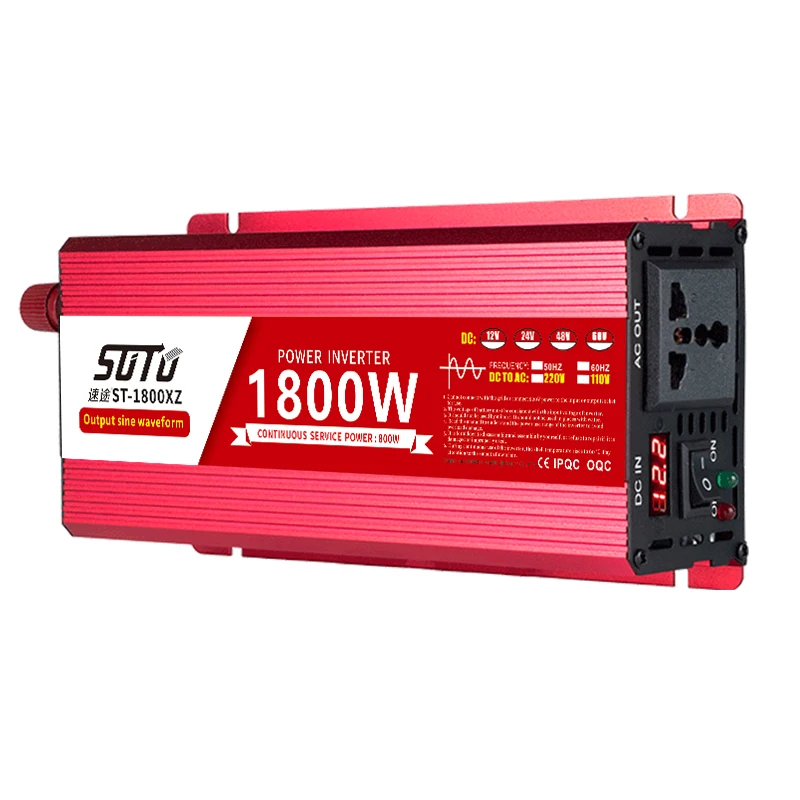 Sine Wave Inverter 12V to 220V 1600W 2200W 3000W 4000W DC to AC Voltage Converter