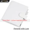 Limited Imperfect Moterm Luxe Series Personal Wide Size Planner with 30MM Silver Rings Leather Notebook Cowhide Organizer Agenda 1