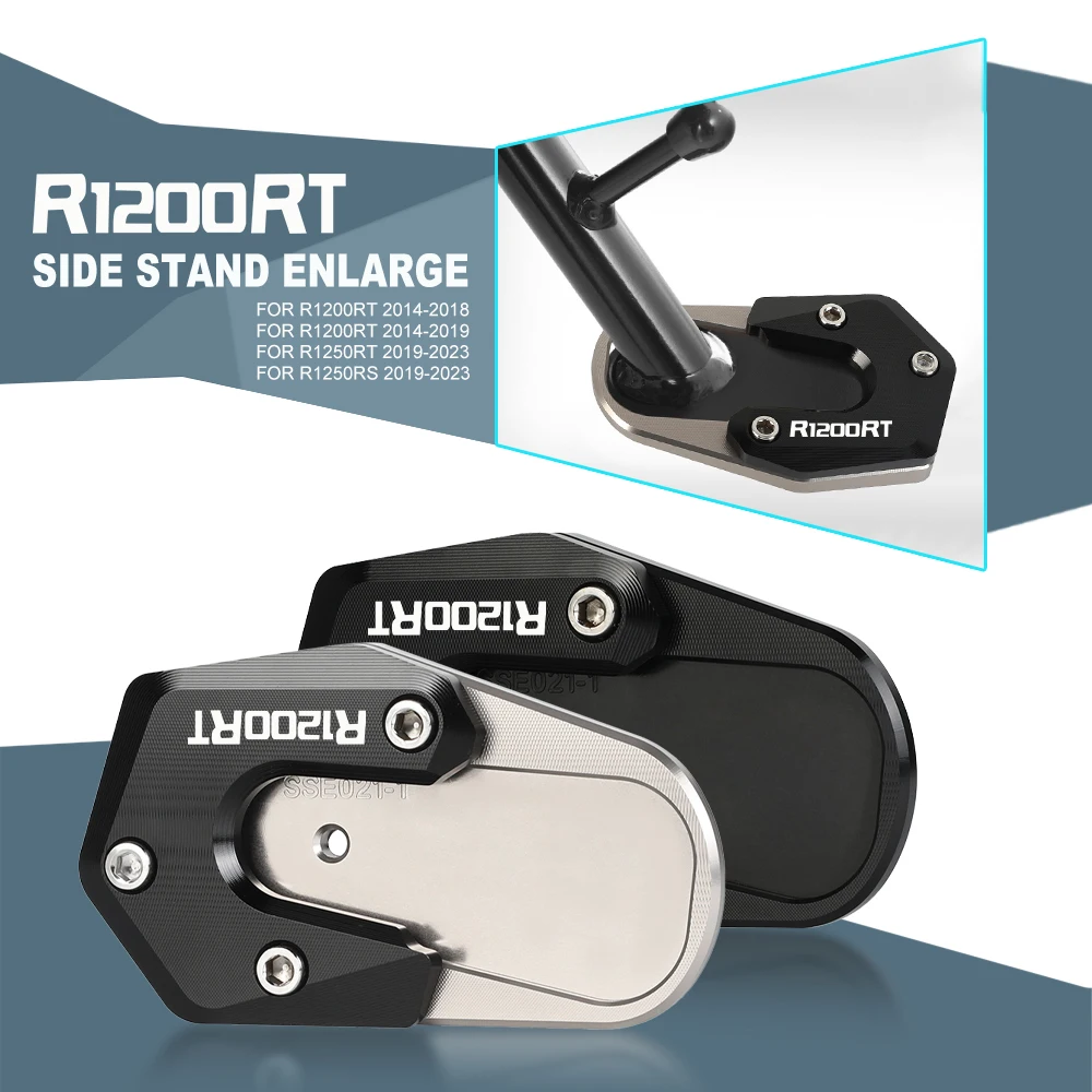 

Motorcycle Foot Side Stand Enlarger Plate Kickstand Enlarge Extension For BMW R1200RT 2014-2019 R1250RS R1250RT 2019-2023 2022