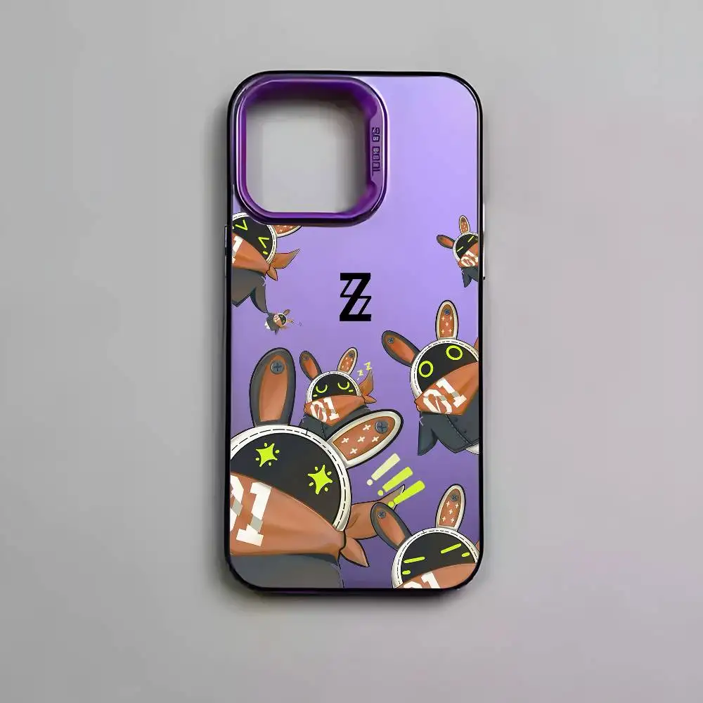 Zenless Zone Zero Bangboo Multicolor Matte Laser Metallic Aurora Phone Case