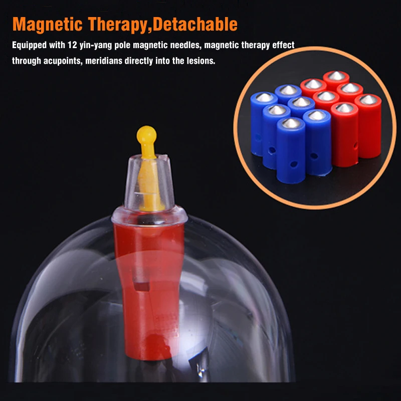 Household 32 Cans Chinese Vacuum Suction Cup Cupping Therapy Body Massager Non-glass Jars Set Acupuncture Cupping Massage Cups 4