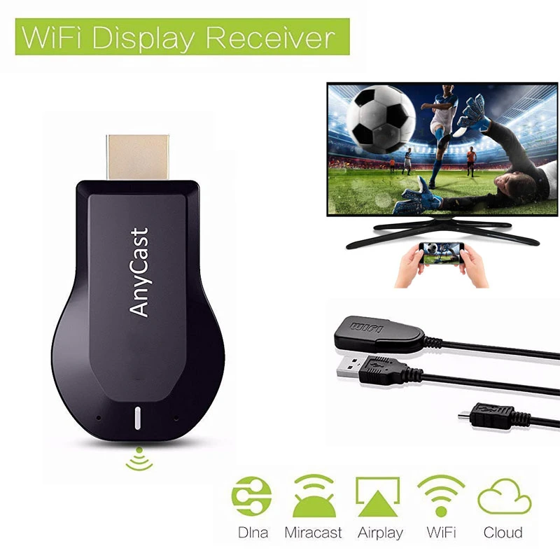 1080P M2 TV Stick Full HD  AnyCast RK3036 HDMI-compatible M2 Pro WiFi Display TV Dongle Receiver Miracast for IOS  Android PC high quality tv stick TV Sticks