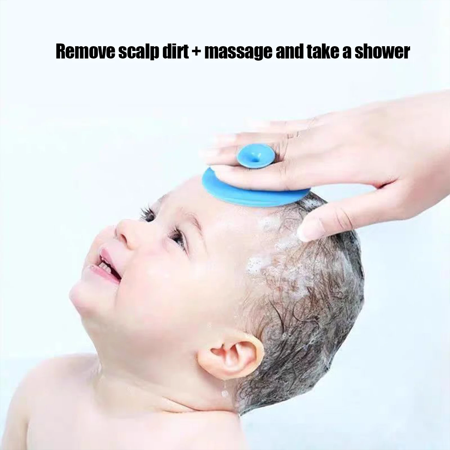 Hair Brush Comb 1pcs Children Silicone Shampoo Brush Bathing Head Hair Washing Massage Wiping Combing