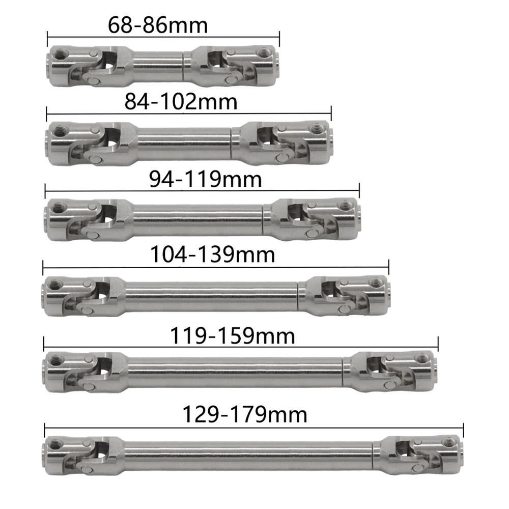Metall interne Spline Universal Joint Antriebswelle für 1/10 RC Crawler TRX4/SCX10/Gladiator/TF2/D90/YK4082/104311 – Upgrade-Teile – Detail 1
