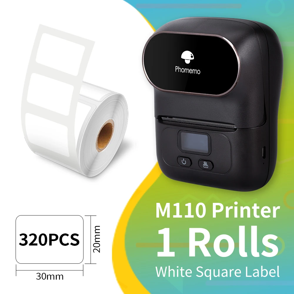 Phomemo M110 Thermal Label Printer impresora portátil Business Commercial Tag Label Portable Sticker Machine impresora termica small phone printer Printers