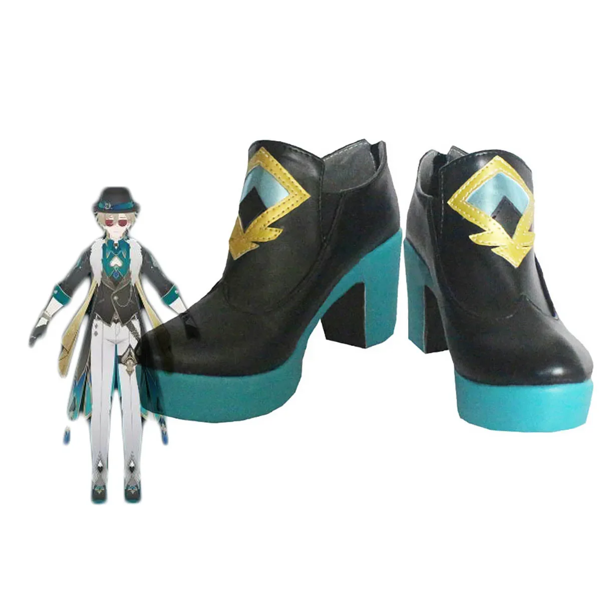 star-rail-aventurine-cosplay-boots-customized-leather-shoes