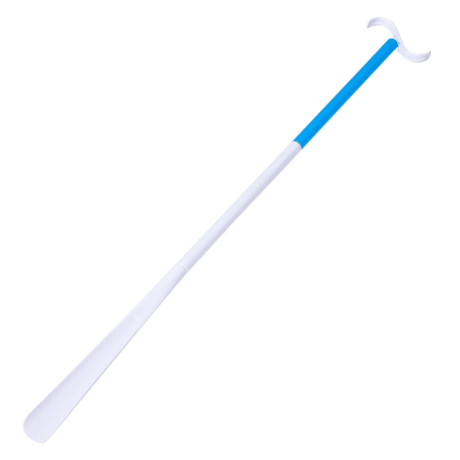 Blue White Sock Aid Dressing Stick Shoe Horn Two In One Lifter Convenient Pole Handicapped Shoehorn Disabled Accessory Dressing