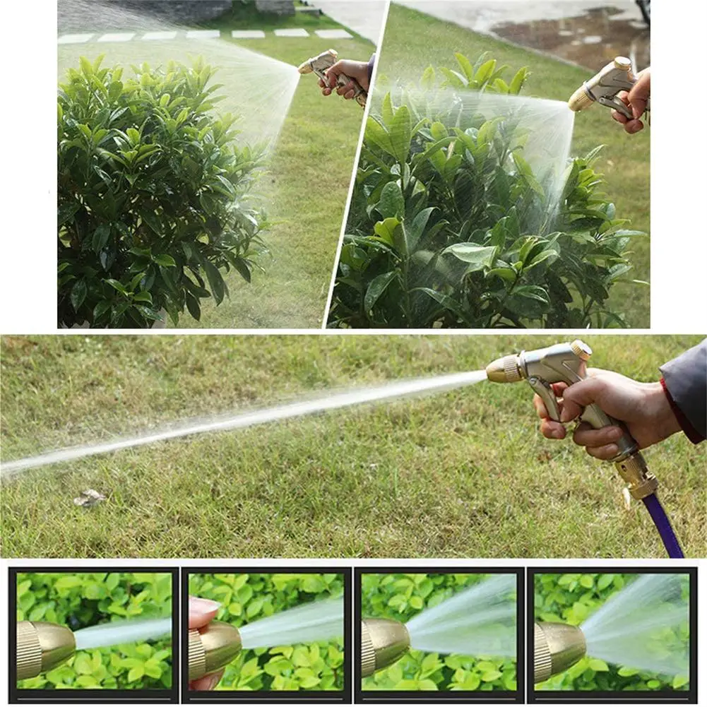 Pistola de agua de mano con diseño giratorio de 360 grados, rociador multifuncional de alta presión para manguera de jardín, boquilla