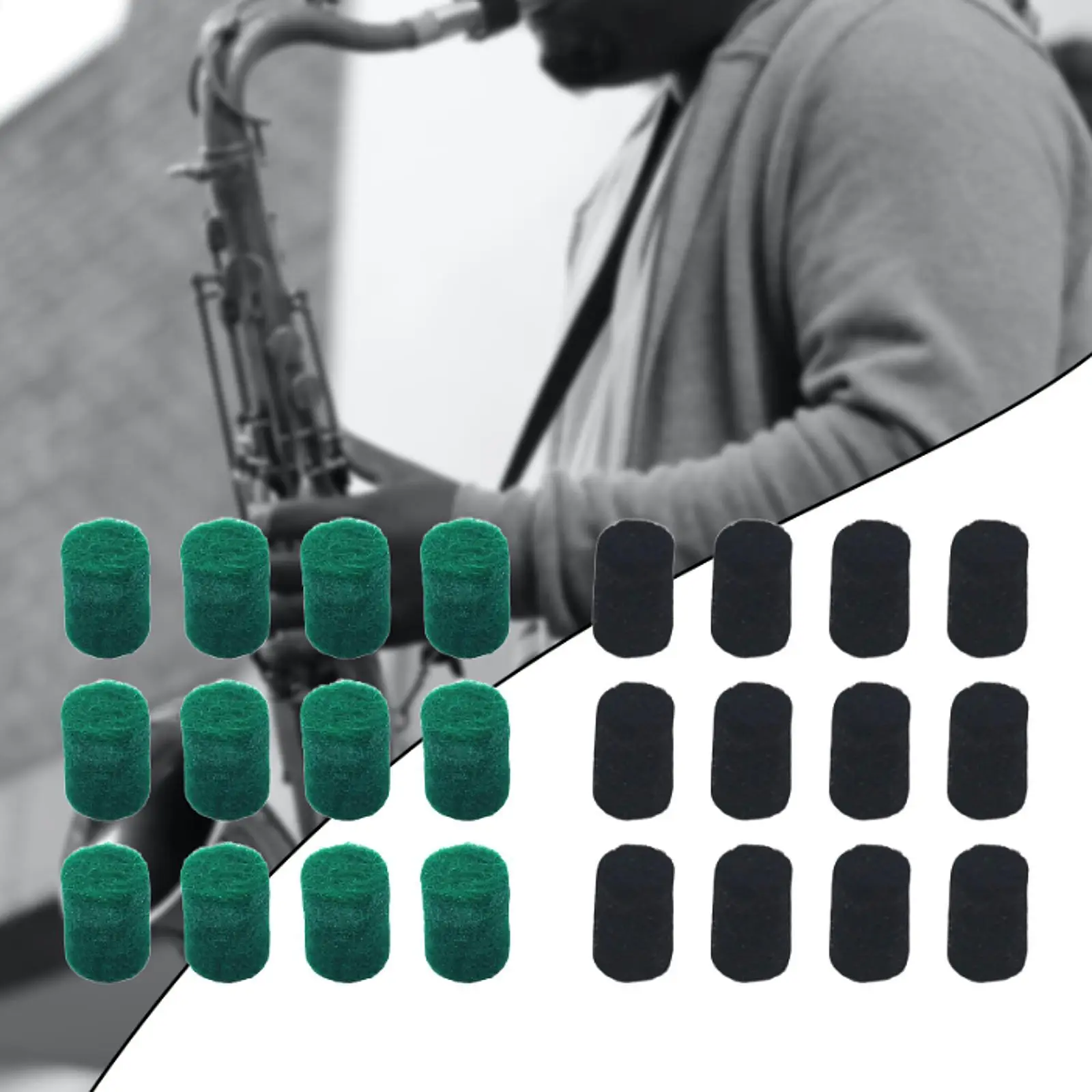 12-Piece Saxophone Felt Pad Set - Practical and Convenient