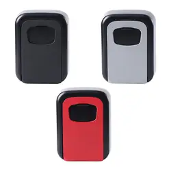 Box Key Cabinet Organizer Wall Mounted 4 Digit Combination Lock Box Portable Key Storage Box for Store Car Realtors Outside