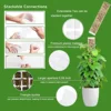 24/36/48 Inch Plastic Moss Pole for Monstera, Large D Shaped Poles Pot Climbing Plants Work Sphagnum Moss, Garden Growth Stake 6