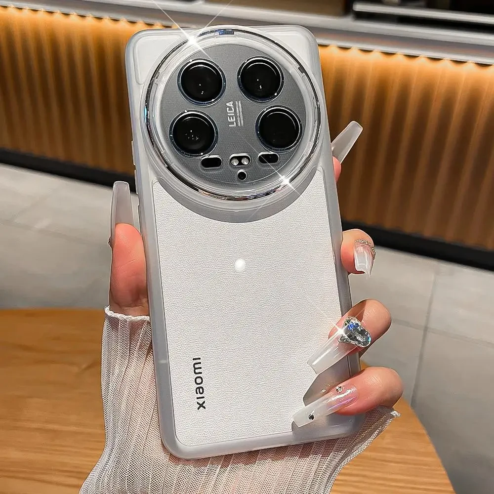 Transparent Shockproof Silicone Case with Camera Lens Film