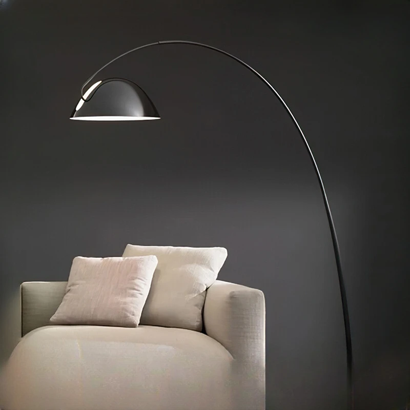 

Living room sofa floor lamp Nordic designer master bedroom bedside fishing lamp parabolic study vertical lamp