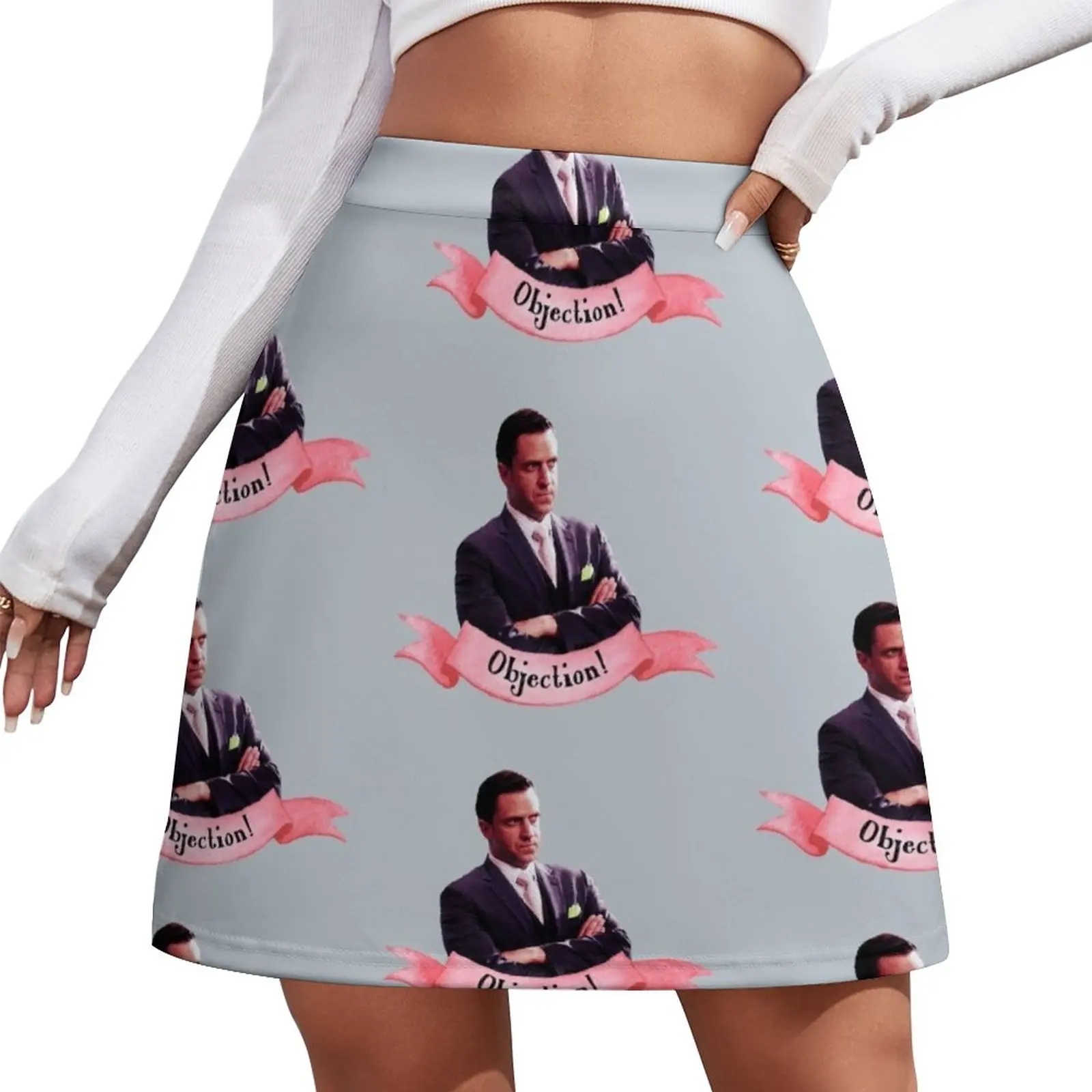 ADA Rafael Barba Objection! Mini Skirt 90s aesthetic korean style clothes new in clothes