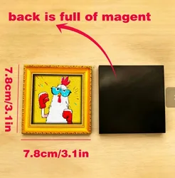 Charming Wooden Cat Fridge Magnet - Unique Home Décor Accent (E)