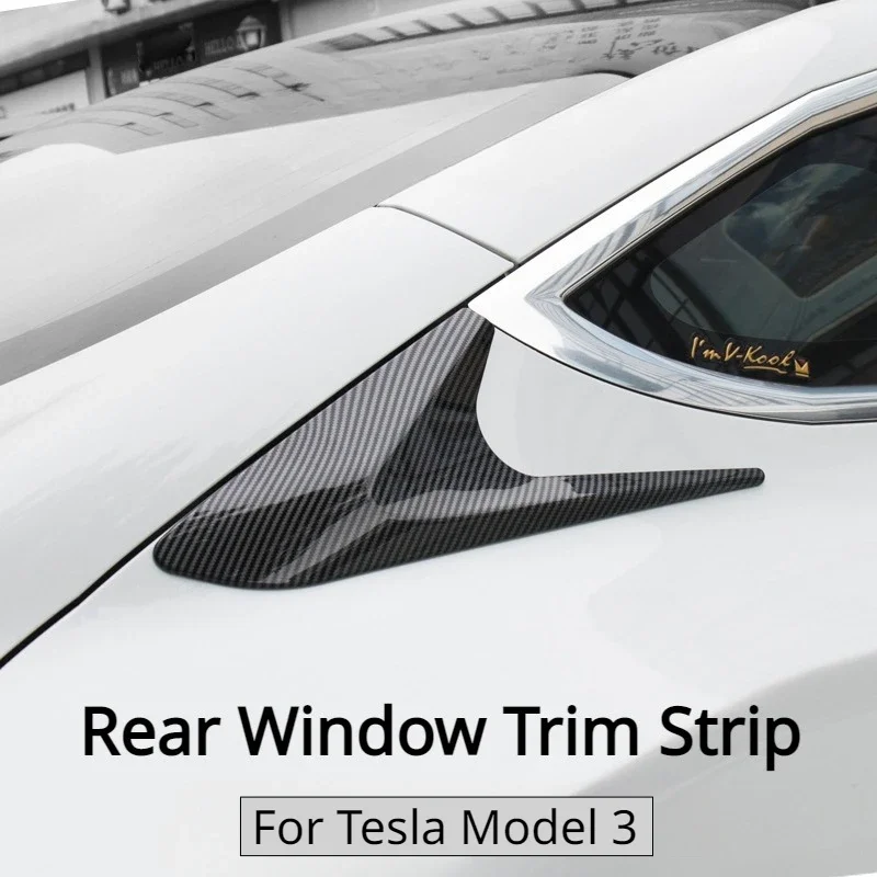 

Наклейка для украшения автомобиля Tesla Model 3, Внешнее украшение из углеродного волокна, аксессуары для модификации автомобиля