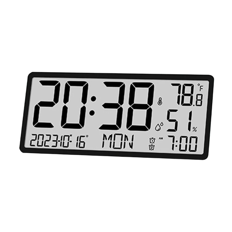 Never Needs Setting Digital Clock Battery Operated Wall Clock Reliable Electronic Desktop for Students Daily Use