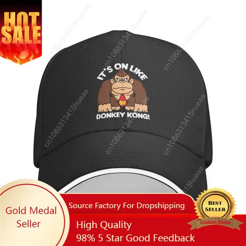 

Punk It's On Donkey Kong Baseball Cap Men Women Breathable Gorilla Dad Hat Outdoor