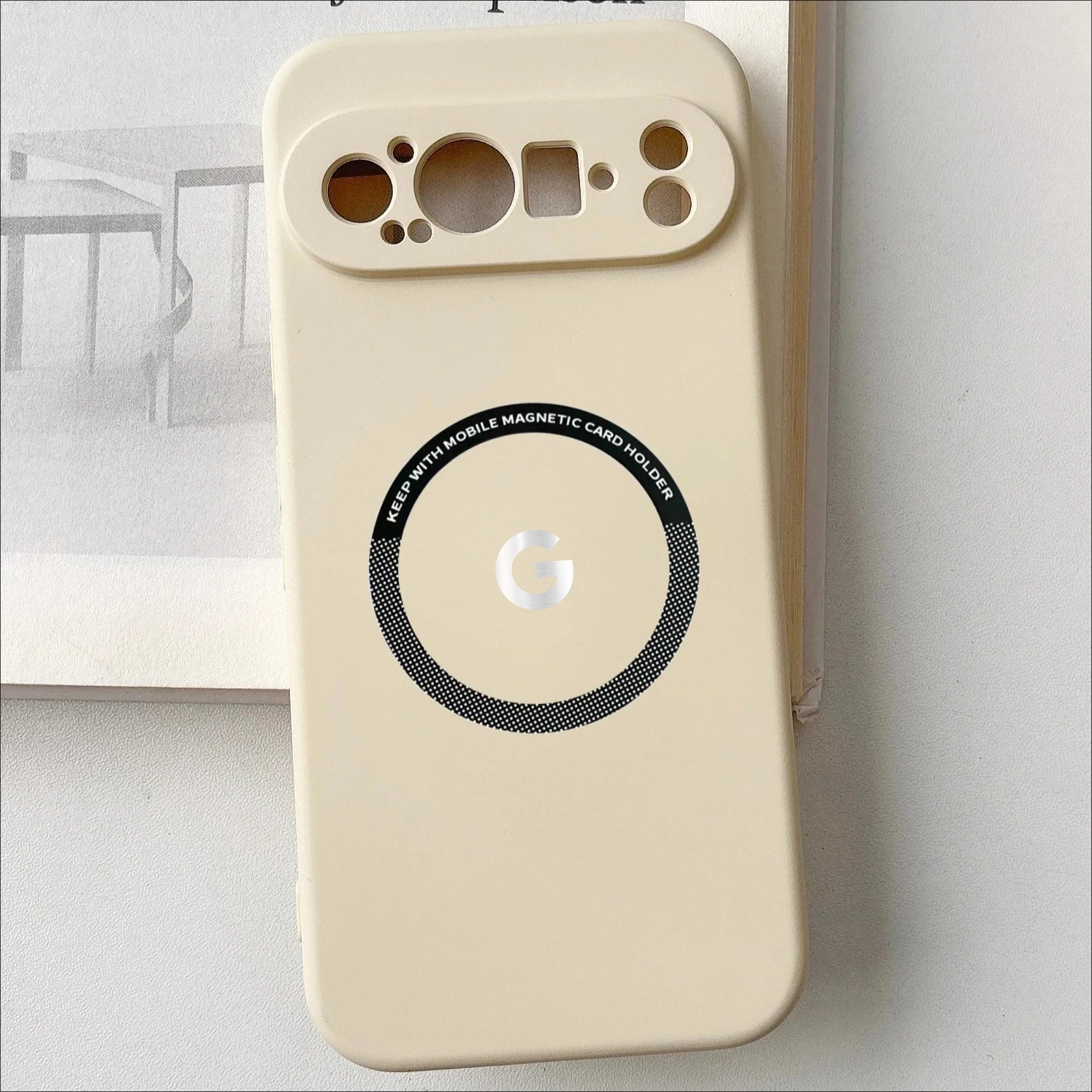 Premium Matte Silicone Magnetic Shockproof Case - Solid Color Protective Cover