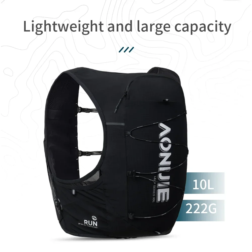 AONIJIE 10L Hydration Pack Running Hydration Vest Large Capacity  Cross-Country Hiking Mountaineering Marathon C9116 3