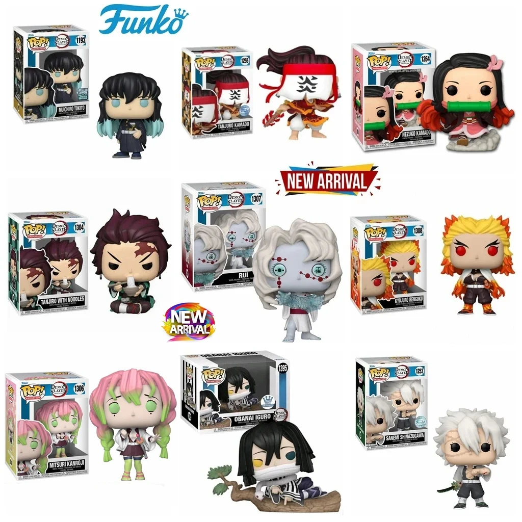 thumbnail image 1 of ¡Nuevo Funko Pop! Demon Slayer MITSURI KANROJI 1306# OBANAI 1395# RUI 1307# Nezuko 1264# SANEMI 1253 Tanjiro 1304 KYOJURO 1308 Juguete, 1 of 5