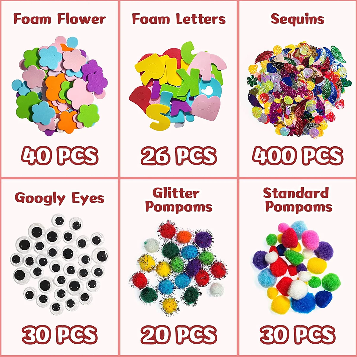 1219Pcs Kids Crafts Craft Set Creative DIY School Project Crafts Toys Fluffy Foam Stickers Feather Buttons Handmade Accessories