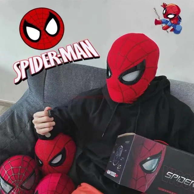 Masque électronique Spiderman pour adultes et enfants, masque électronique,  yeux mobiles, télécommande 1:1, équipement de