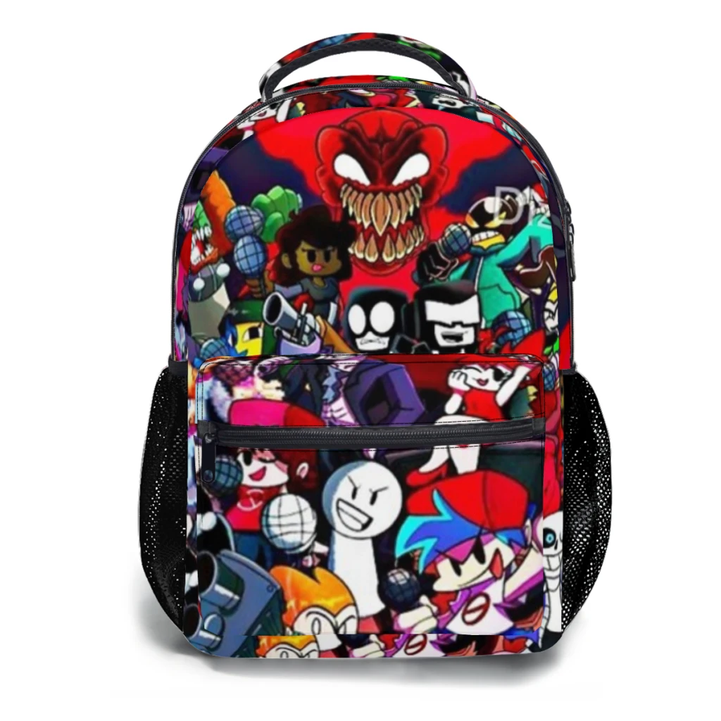 Friday Night Funkin Characters fnf game Schoolbag For boys Large Capacity Student Backpack Cartoon High School Student Backpack