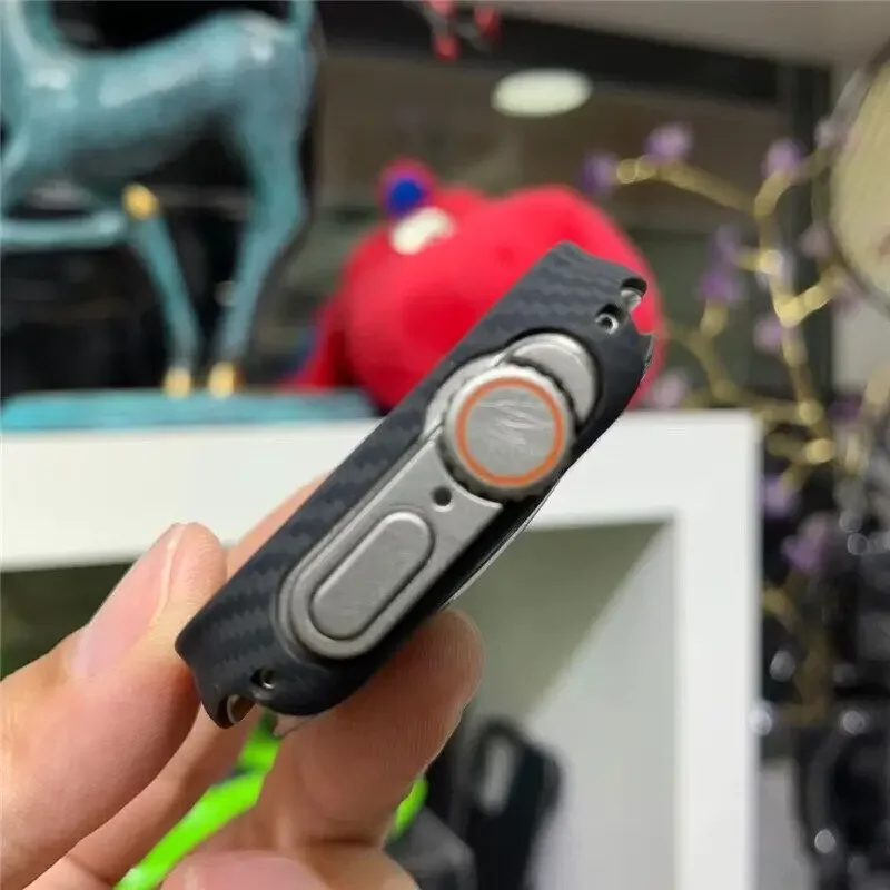 Genuine Carbon Fiber Bumper Case For Apple Watch Ultra 2 49mm Genuine Carbon Fiber Bumper Cover For Apple Watch 9 8 7 41mm 45mm