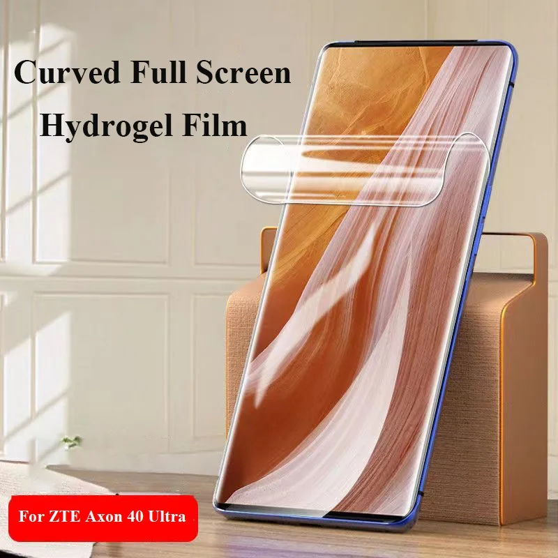 

Curved Screen Full Cover HD Hydrogel Protector Automatic Repair Liquid Nano Anti-Blue Light Soft Films For ZTE Axon 40 Ultra