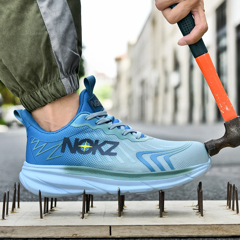 New Safety Boots Men Work Sneakers Indestructible Shoes Steel Toe Protective Boots Anti-smash Anti-puncture Work Safety Shoes - 5