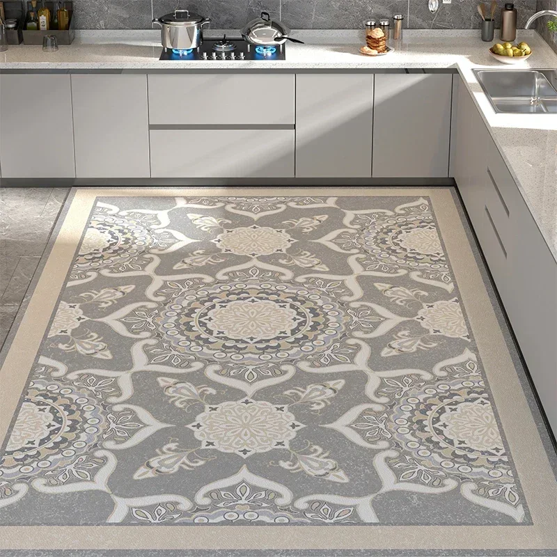 Large-Area-Kitchen-Floor-Mat-Oil-Proof-Wipe-Free-Carpets-Waterproof ...
