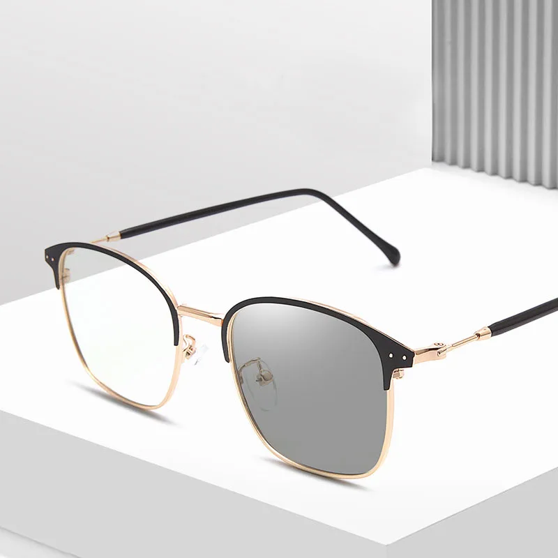 1/2/3PCS Photochromic Frameless Men's Fashionable Glasses, Radiation Resistant Men's Car Sunglasses 1924