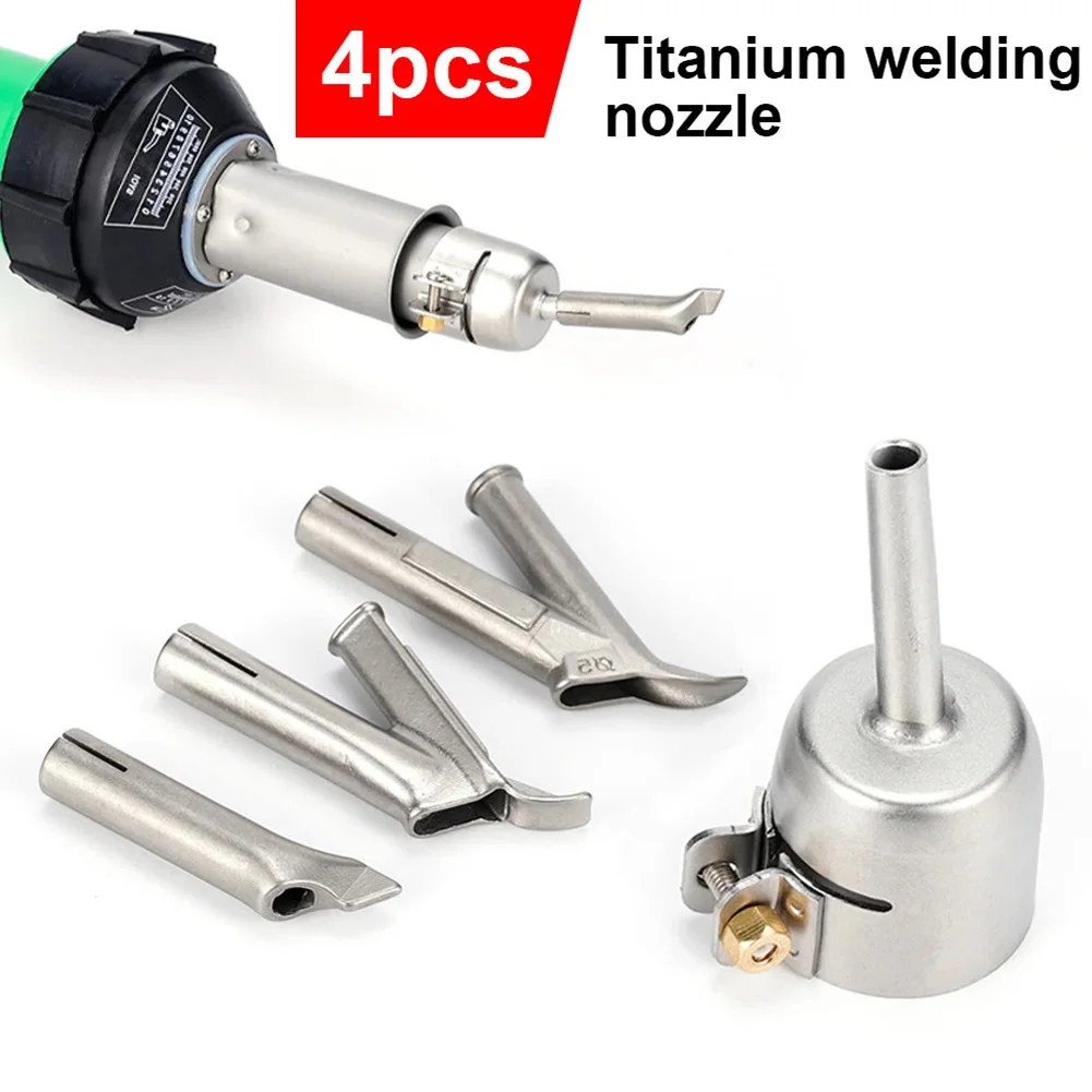 

4pcs Triangle Speed Welding Nozzle Set Y Type Hot Air Blower Head Heat Torch Tip Welding Soldering Equipment Home DIY Tool Parts