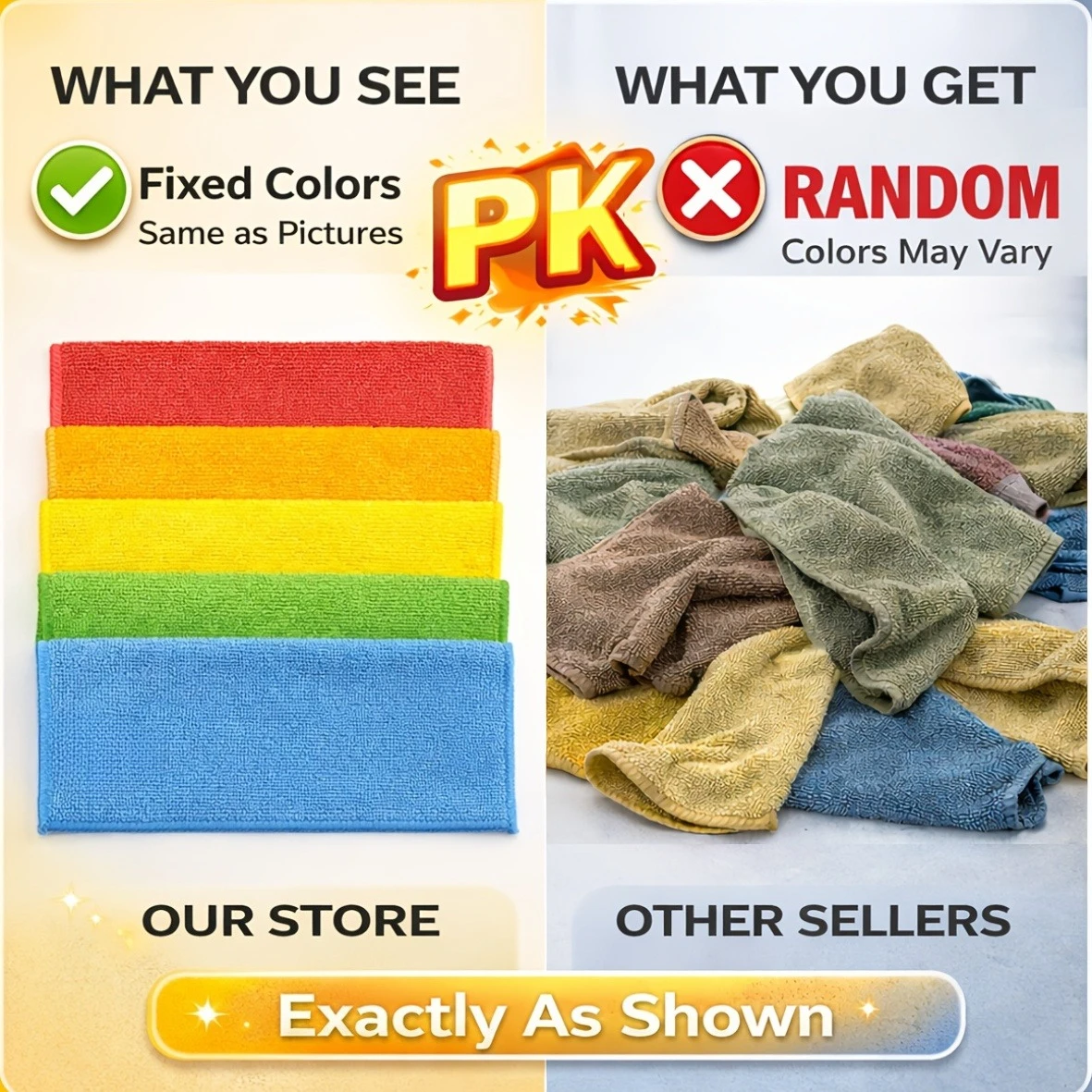 Ultra Absorbent Microfiber Cleaning Cloths - Streak-Free for Outdoor, Bathroom, Kitchen & Patio